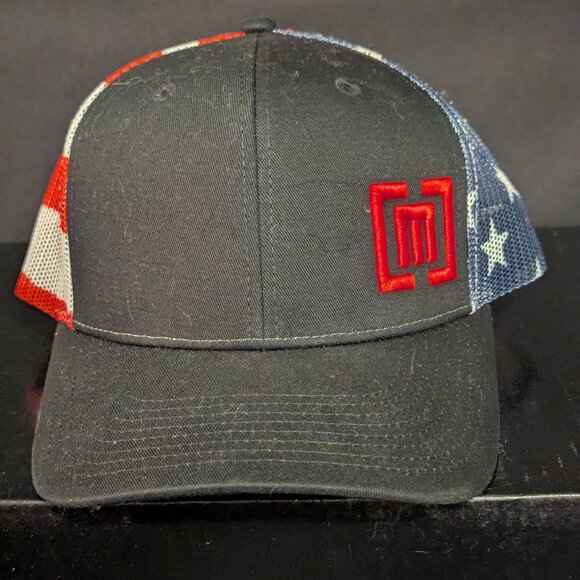 Mesh baseball hat flag and logo - Picture 1 of 5